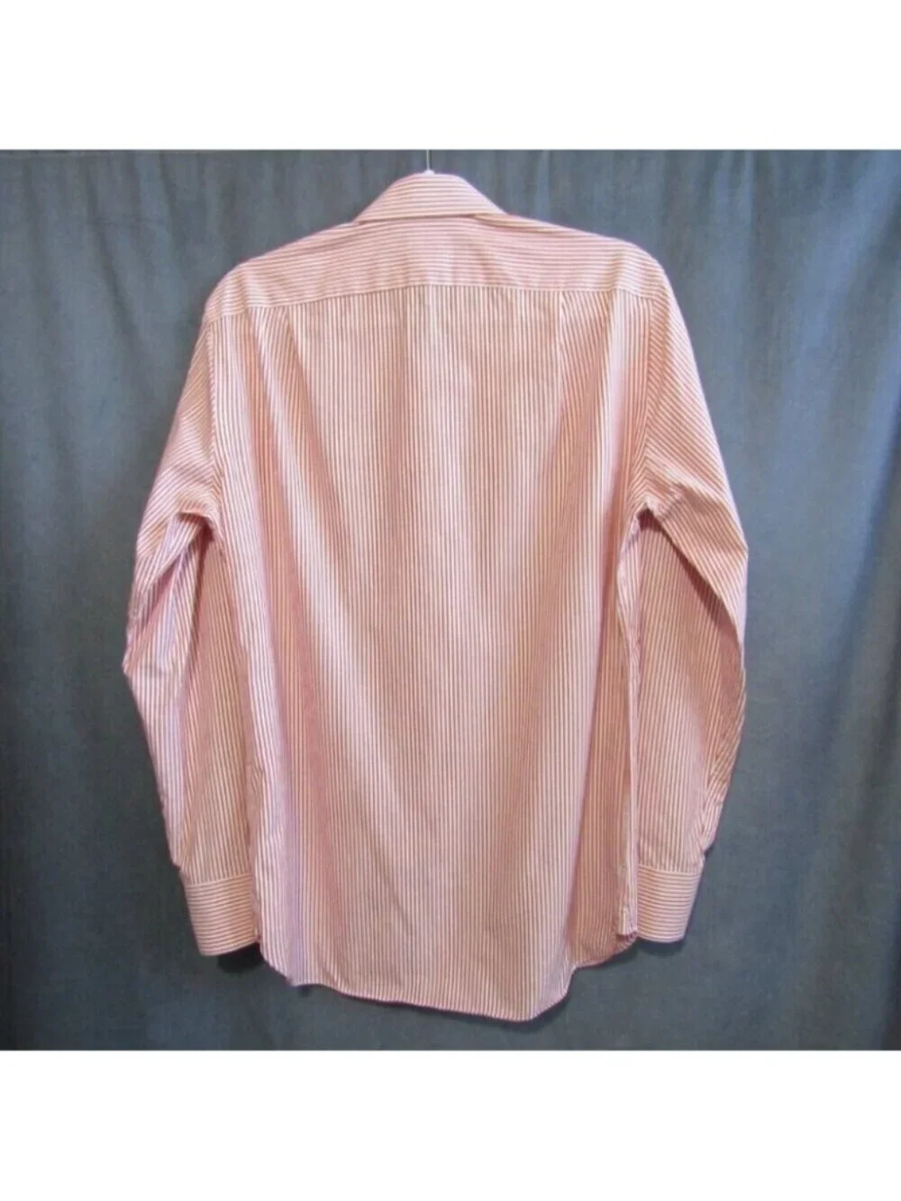J Crew Ludlow Premium Shirt Orange Stripe Mens Sz 15 Slim Long Sleeve Reimagined
